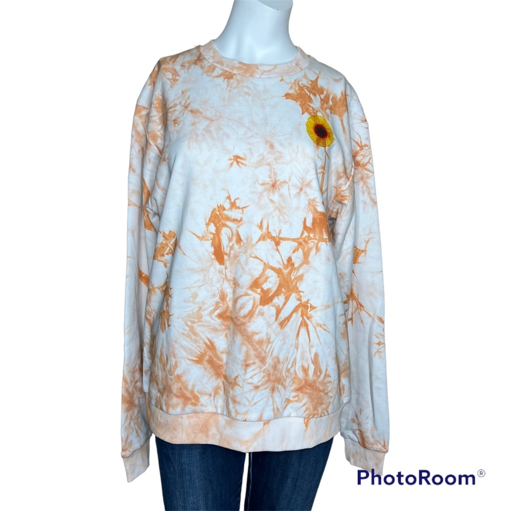 Immersive Van Gogh Tie-Dye Sweatshirt And Pins Sz L NWT